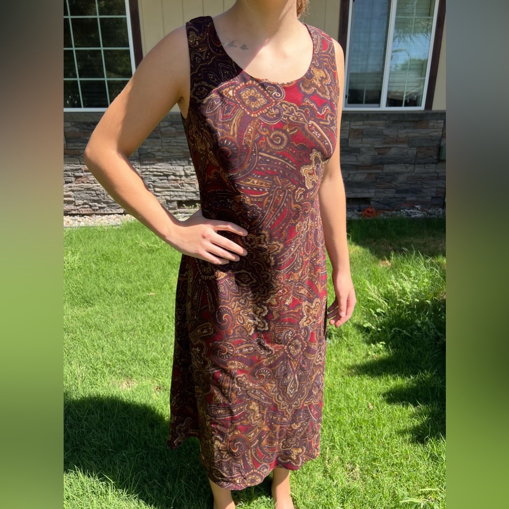 Vintage Studio I Paisely Midi Dress (10 Petite)